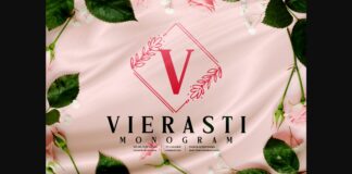 Vierasti Monogram Font Poster 1