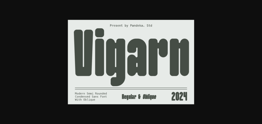 Vigarn Font Poster 3