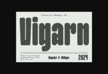 Vigarn Font Poster 1