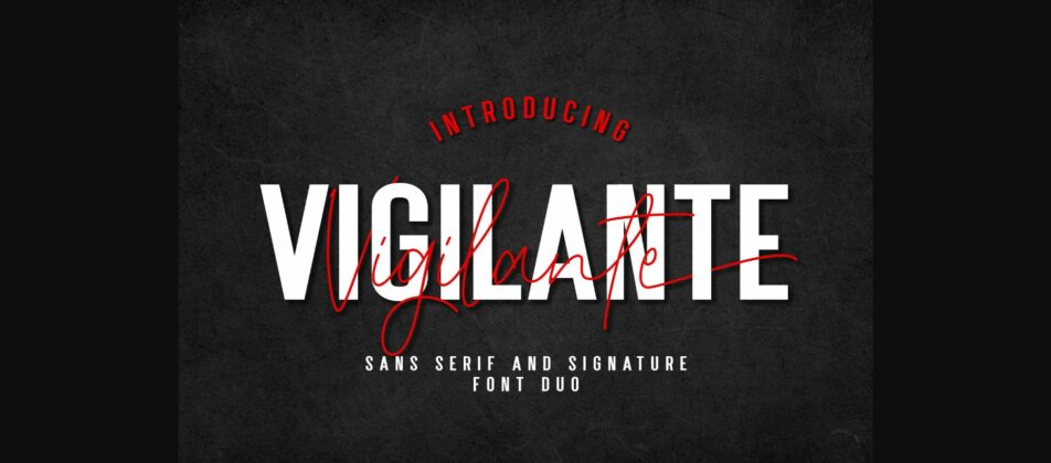 Vigilante Font Poster 3