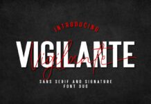 Vigilante Font Poster 1