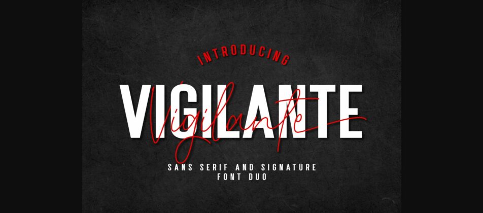 Vigilante Font Poster 1