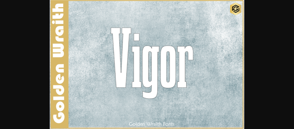Vigor Font Poster 1