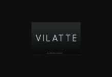 Vilatte Font Poster 1