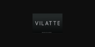 Vilatte Font Poster 1