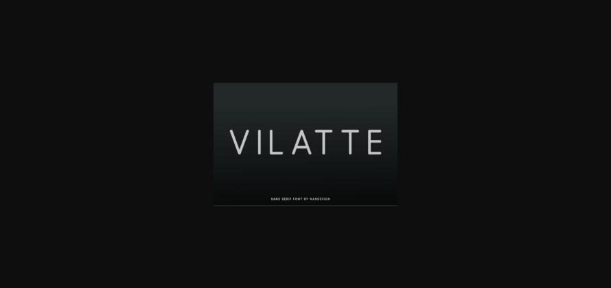 Vilatte Font Poster 1