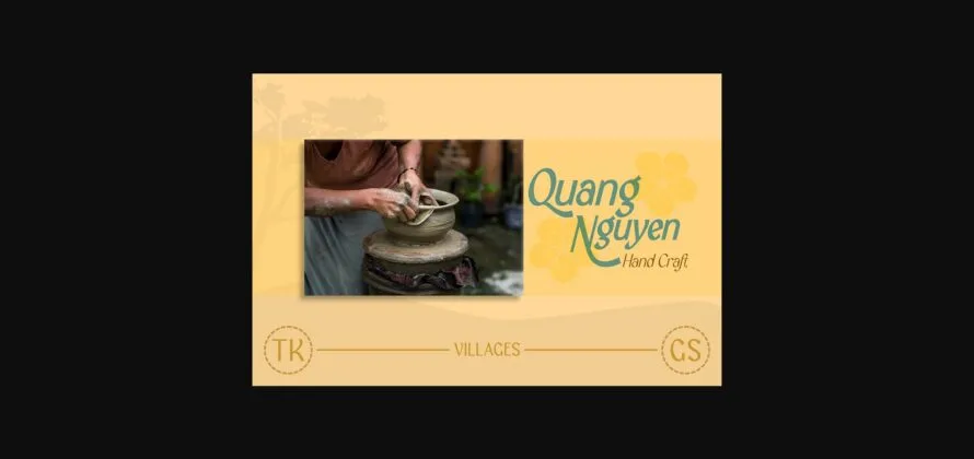 Villages Font Poster 8