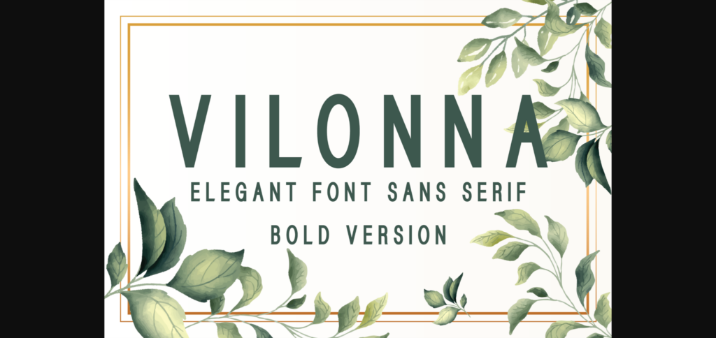 Vilonna Bold Font Poster 3