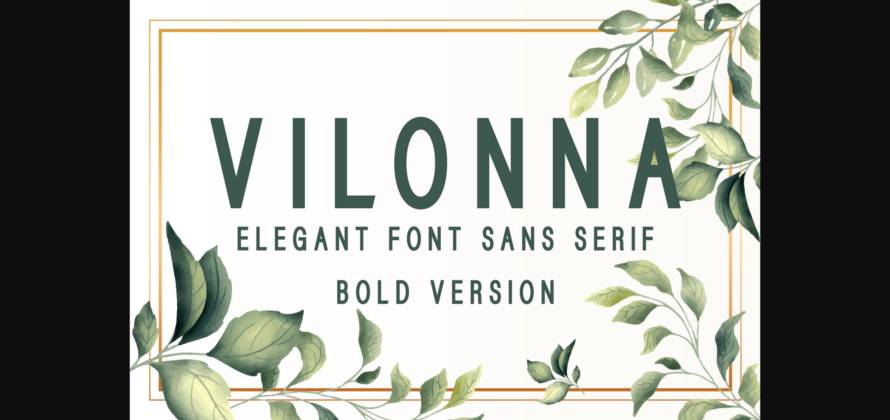 Vilonna Bold Font Poster 3