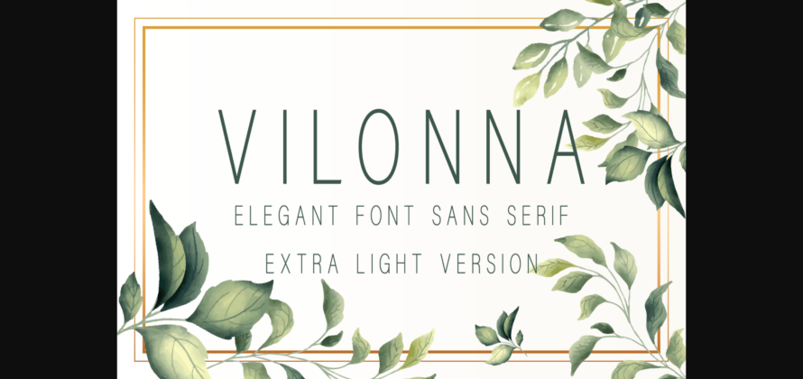 Vilonna Extra Light Font Poster 3