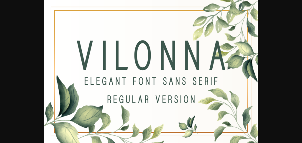 Vilonna Font Poster 3