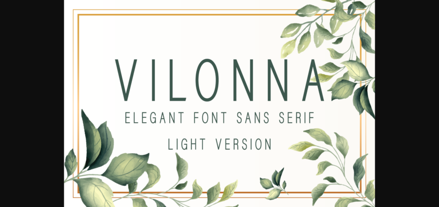 Vilonna Light Font Poster 3
