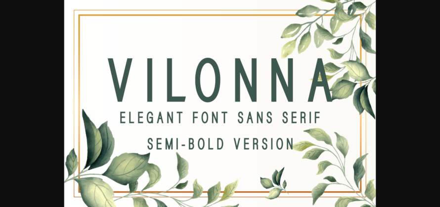 Vilonna Semi-Bold Font Poster 3