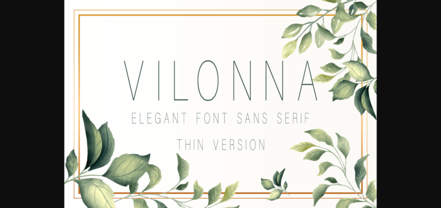 Vilonna Thin Font Poster 3