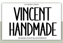 Vincent Handmade Font Poster 1
