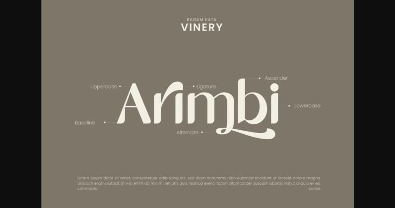 Vinery Font Poster 8