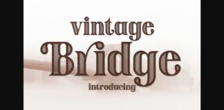 Vintage Bridge Poster 1