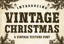 Vintage Christmas Font Vintage Christmas Font