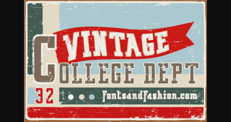 Vintage College Dept_Double Poster 3
