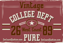 Vintage College Dept Pure Poster 1