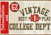 Vintage College Dept_Worn Poster 1