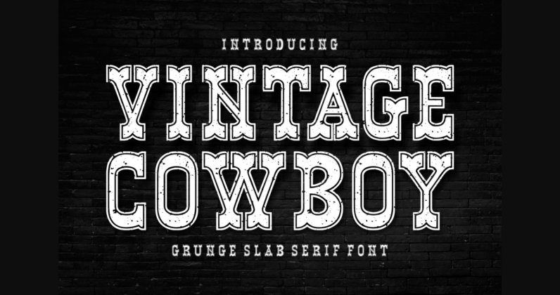 Vintage Cowboy Grunge Poster 3