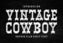 Vintage Cowboy Grunge Poster 1