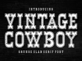 Vintage Cowboy Grunge Poster 1