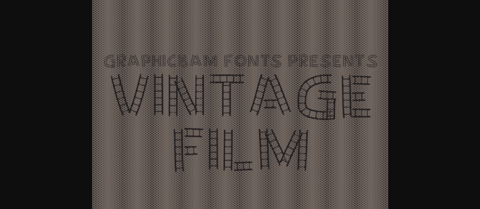 Vintage Film Font Poster 3