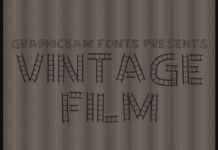 Vintage Film Font Poster 1