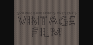 Vintage Film Font Poster 1