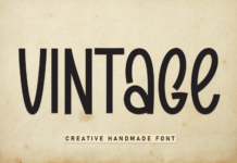 Vintage Font Poster 1