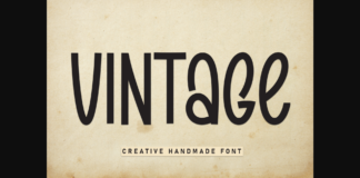 Vintage Font Poster 1
