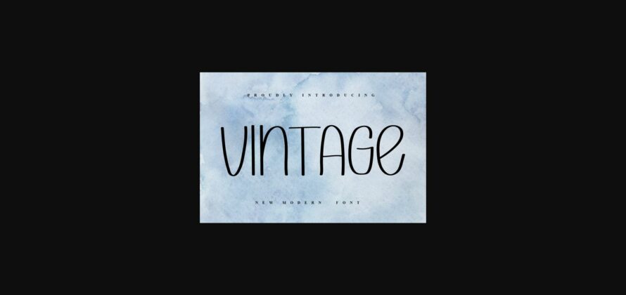 Vintage Font Poster 3