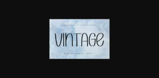 Vintage Font Poster 1