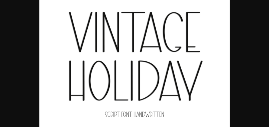 Vintage Holiday Font Poster 3