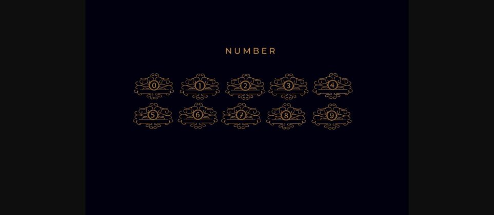 Vintage Monogram Font Poster 9