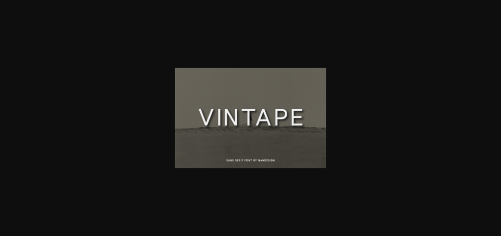 Vintape Font Poster 3