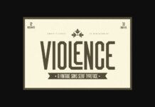 Violence Font Poster 1