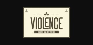Violence Font Poster 1