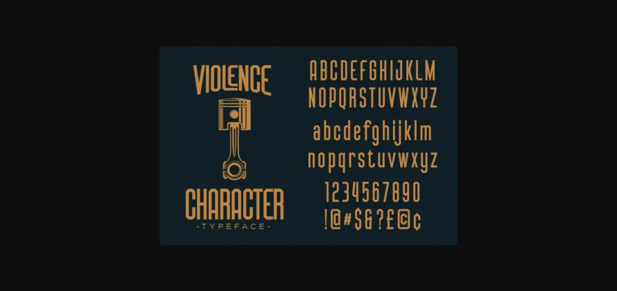 Violence Font Poster 9