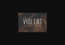 Violent Font Poster 1