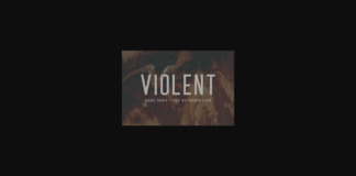 Violent Font Poster 1