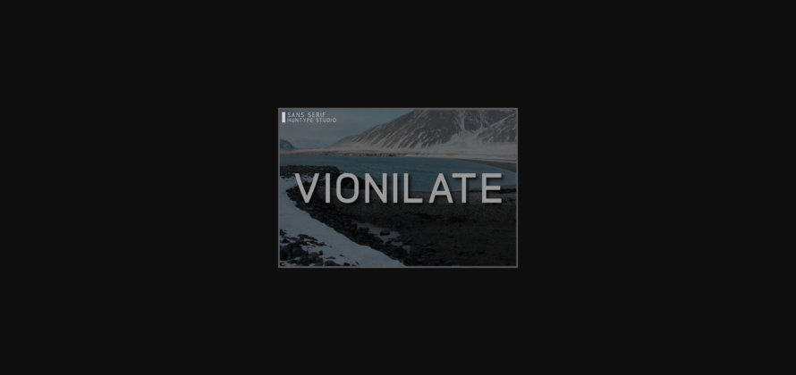 Vionilate Font Poster 3