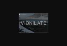 Vionilate Font Poster 1