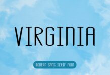 Virginia Font Poster 1