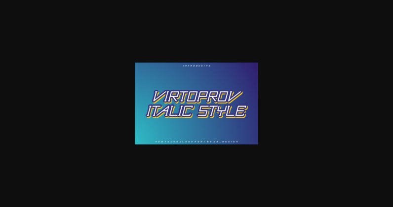 Virtoprov Font Poster 1