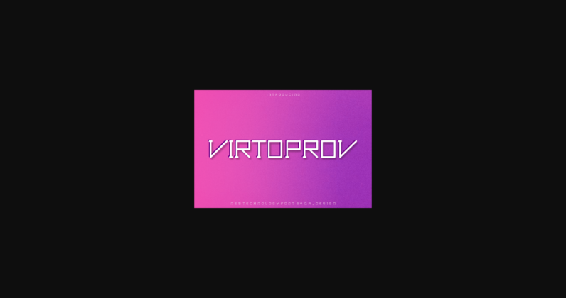 Virtoprov Font Poster 3