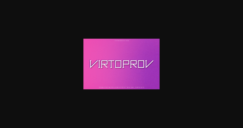 Virtoprov Font Poster 1