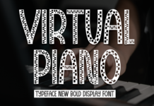 Virtual Piano Font Poster 1